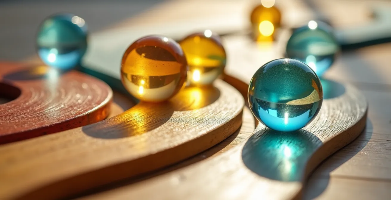 Graphique abstrait montrant l'évolution d'un portefeuille de retraite avec courbes colorées